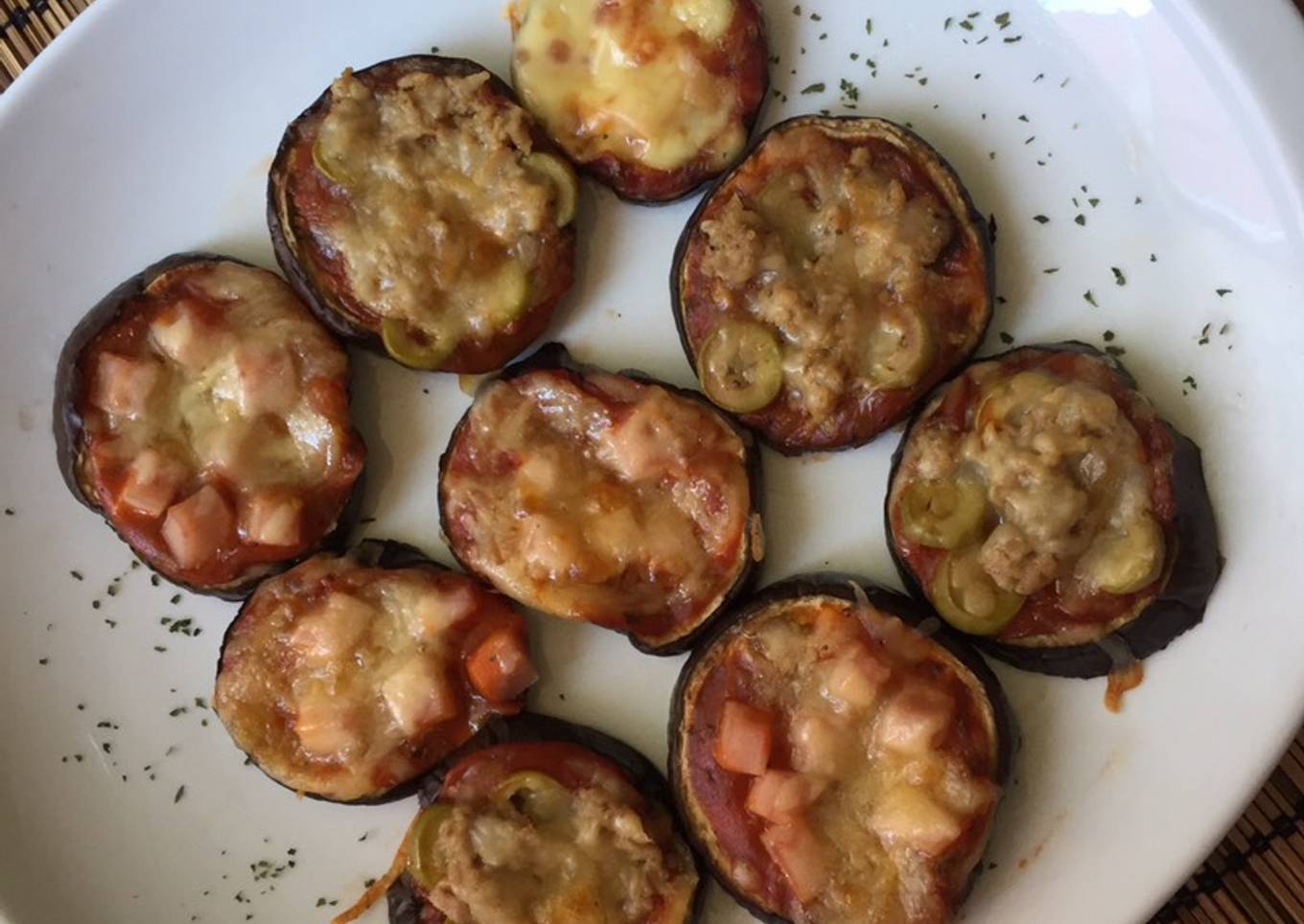 Minipizzas de berenjena 🍆🍕