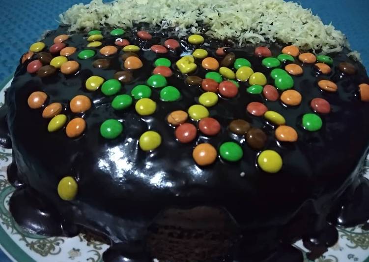 Bolu kukus coklat ganache