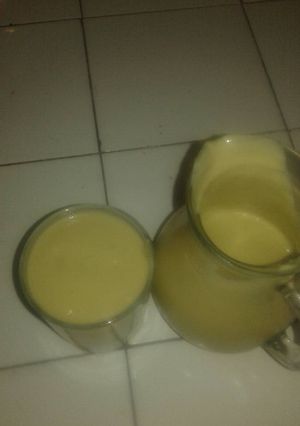 صورة لوصفة عصير باللبن