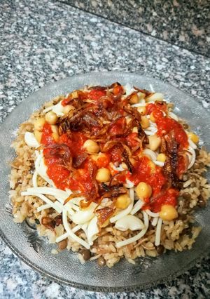 صورة لوصفة كشري مصري 🍝🍝