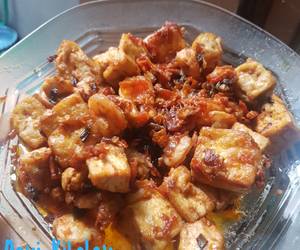 Resep mudah Tumis udang tahu jontor🌶🌶 Enak Sederhana