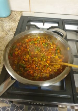 A picture of Tin fish and bow pasta.