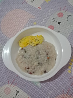 Foto resep Mpasi 9+ Simpel : Bubur Tim Kacang Merah +Telur Tim Butter