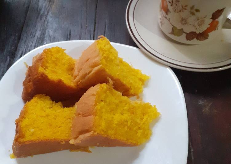 Resep Pumpkin Cake (Cake Labu Kuning) Super Lembut, Super