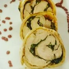 A picture of Deboned whole chicken in Pizza.
