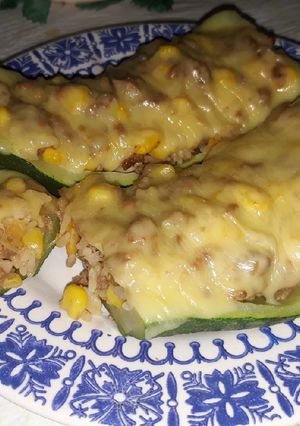 Una foto de Zapallo italiano relleno 🥒