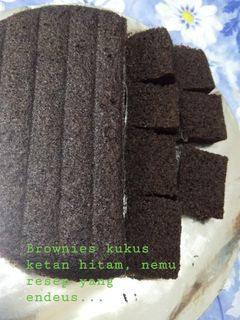 Foto resep Brownies kukus ketan hitam lembut TOP BANGEEET