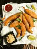 Egg Stuffed Mirchi Vada (Fusion style)