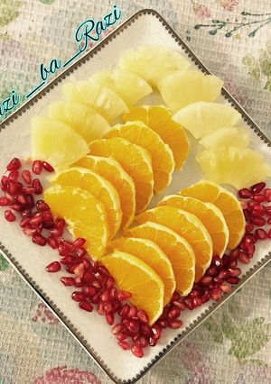 عکسی از دستور تزیین بشقاب میوه (۲)