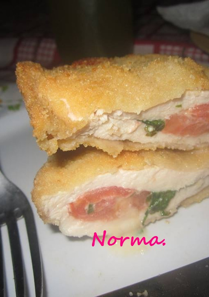 Una foto de Milanesas Caprese