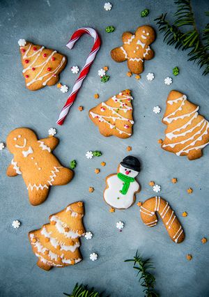 A picture of Christmas Vanilla Biscuits.