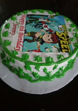 A picture of Choc chips vanilla cake.