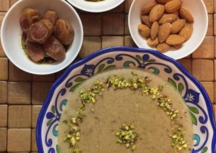 Instant Talbeenah ( Date barley porridge) #CookpadSehri kay saath