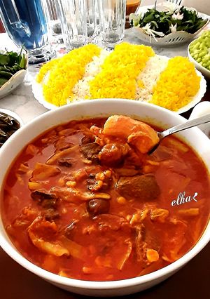 عکسی از دستور خورش کنگر مجلسی