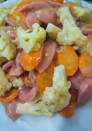 Foto resep Tumis Kembang Kol+Wortel+Sosis