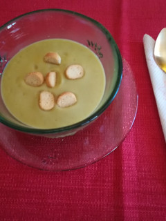 Una foto de Crema de calabacín