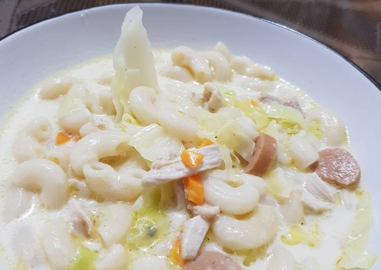 Steps to Prepare Homemade Chicken Macaroni Soup