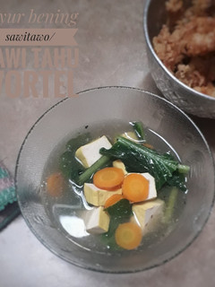 Foto resep Sayur bening sawitawo/sawi tahu wortel