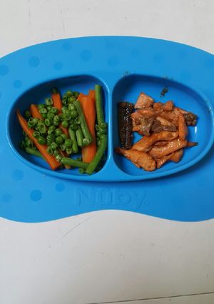 Foto resep Salmon Grilled Madu (MPASI 1 year ++)