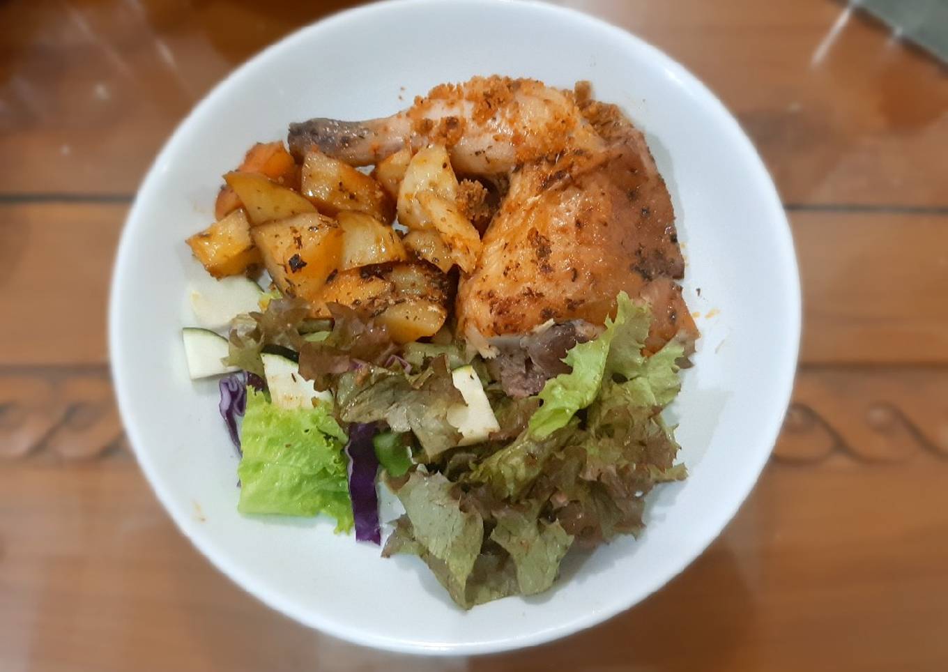 214. Roasted Chicken and Salad