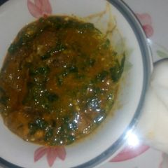 A picture of Ogbono soup.
