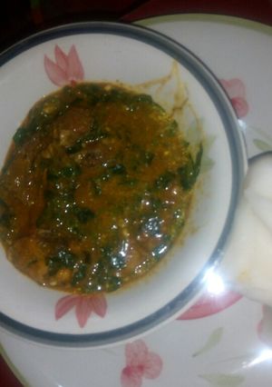 A picture of Ogbono soup.