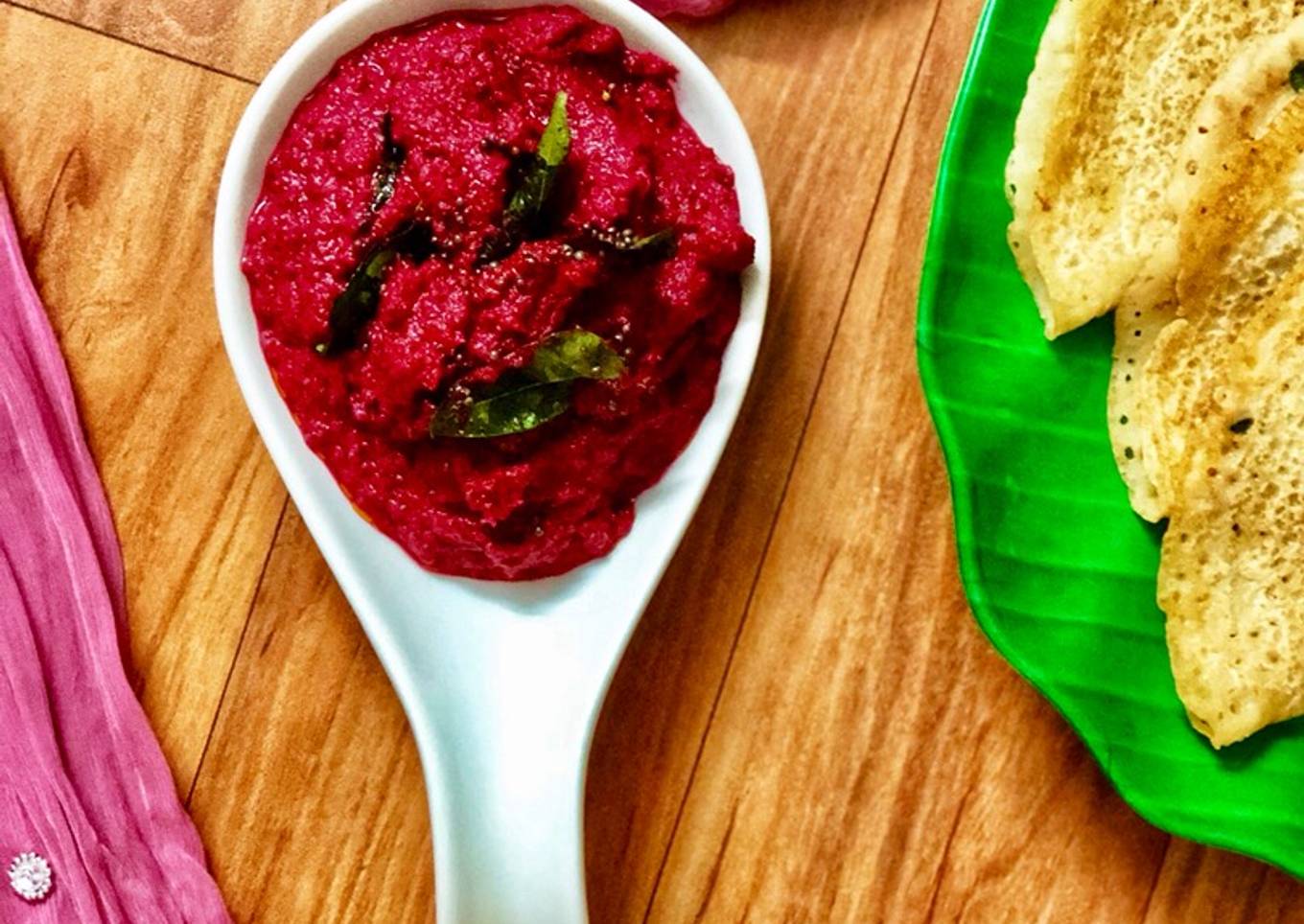 Beetroot coconut chutney