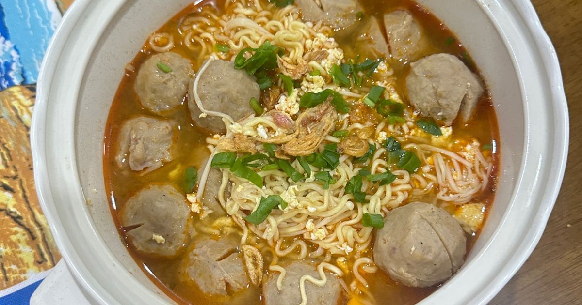 Mie Baso Jamur Enoki Kuah Tomyum