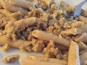 Una foto de macarrones integrales