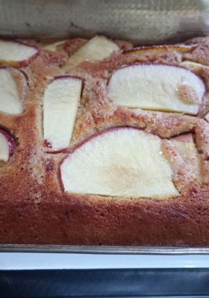 Una foto de Torta de manzana con harina integral