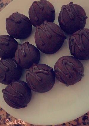 صورة لوصفة كرات البسكويت بالشوكولاته 😋