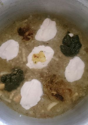 عکسی از دستور آش کدو سبز