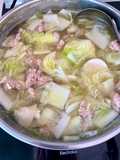แกงจืดผักกาดขาว หมูสับสาหร่ายวุ้นเส้น