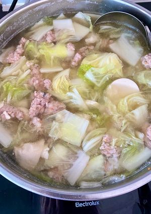 รูปของ แกงจืดผักกาดขาว หมูสับสาหร่ายวุ้นเส้น
