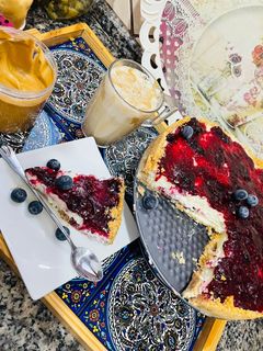 صورة لوصفة تشيز كيك الراسباري Raspberry cheesecake
