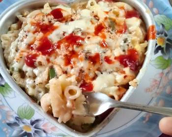 Without Fail Serving Recipe Baked cheese pasta without oven  Delicious and Healthy