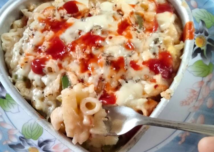 Recipe of Award-winning Baked cheese pasta without oven 😋