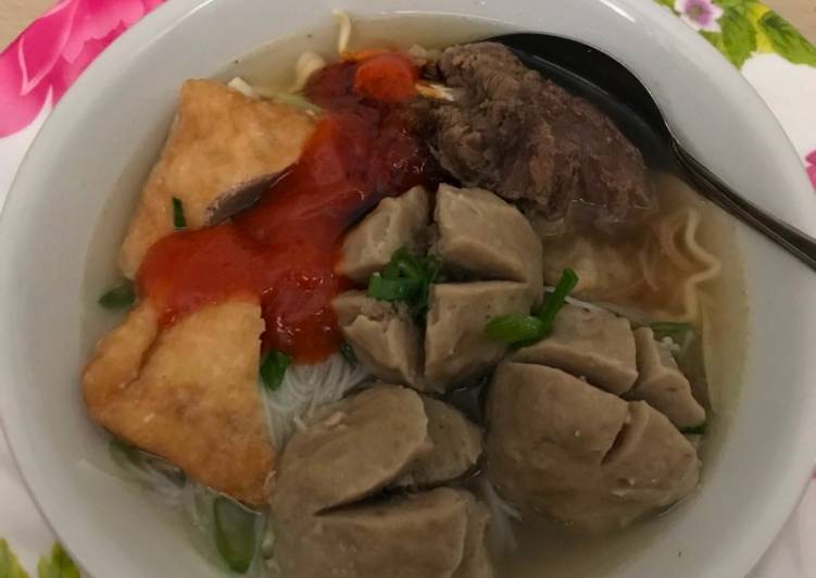 Resep Baso isi urat yang Enak