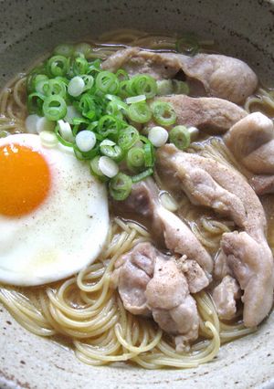 A picture of Mock Ramen ‘Capellini’ Soup.