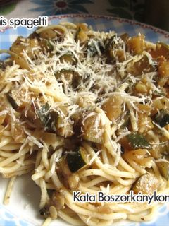 Cukkinis spagetti (Gluténmentesen is) recept fotója