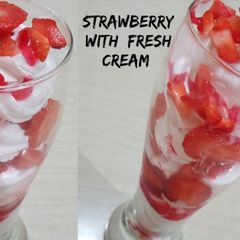 A picture of Strawberry with Fresh Cream.
