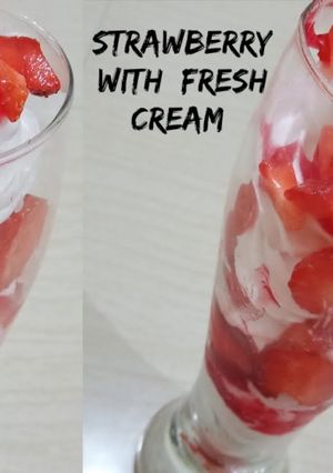 A picture of Strawberry with Fresh Cream.