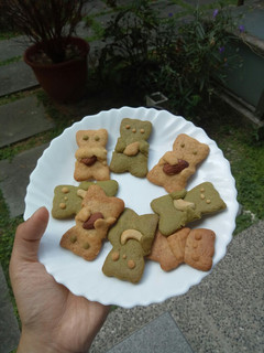 蜂蜜抹茶雙色餅乾 的食譜成品照片