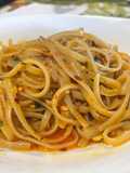 Linguine con Olio di Oliva Extravergine, Aglio e Peperoncino Rosso a Scaglie