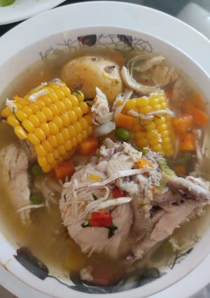 Una foto de Sopas de pollo
