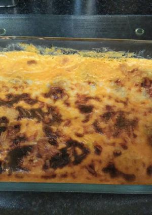 Una foto de Pimientos de piquillo rellenos de pollo