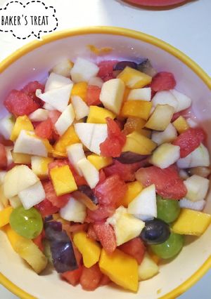 Kayan marmari (Fruit salad) ainihin hoton girkin