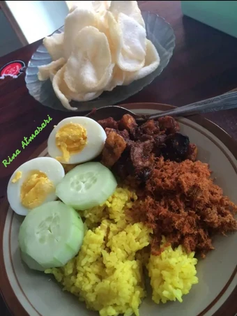 Cara Mudah Membuat Resep  Nasi Kuning Praktis🍃 yang Enak, Bisa Manjain Lidah