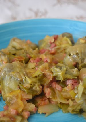Foto principal de Alcachofas con jamón
