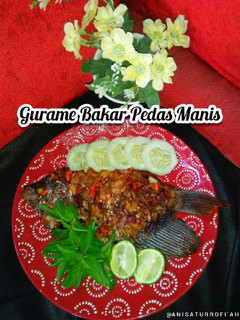 Foto resep Olahan Ikan~Gurame Bakar Pedas Manis